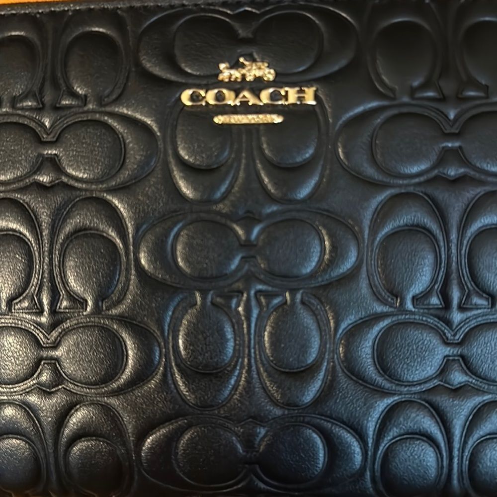 Coach Embossed French Style Long Wallet - Picture 3 of 9